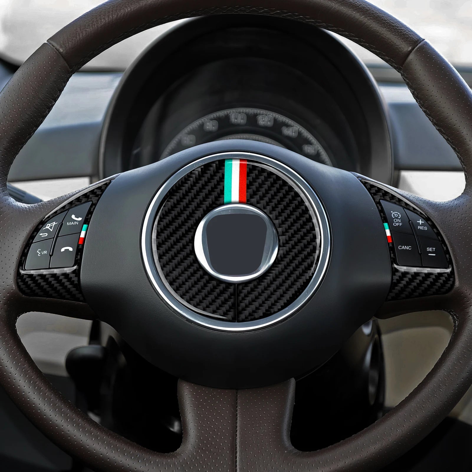 Carbon Fiber Steering Wheel Trim for Fiat 500/595 2007-2019 – Car Accessories | MotorWorld Marketplace