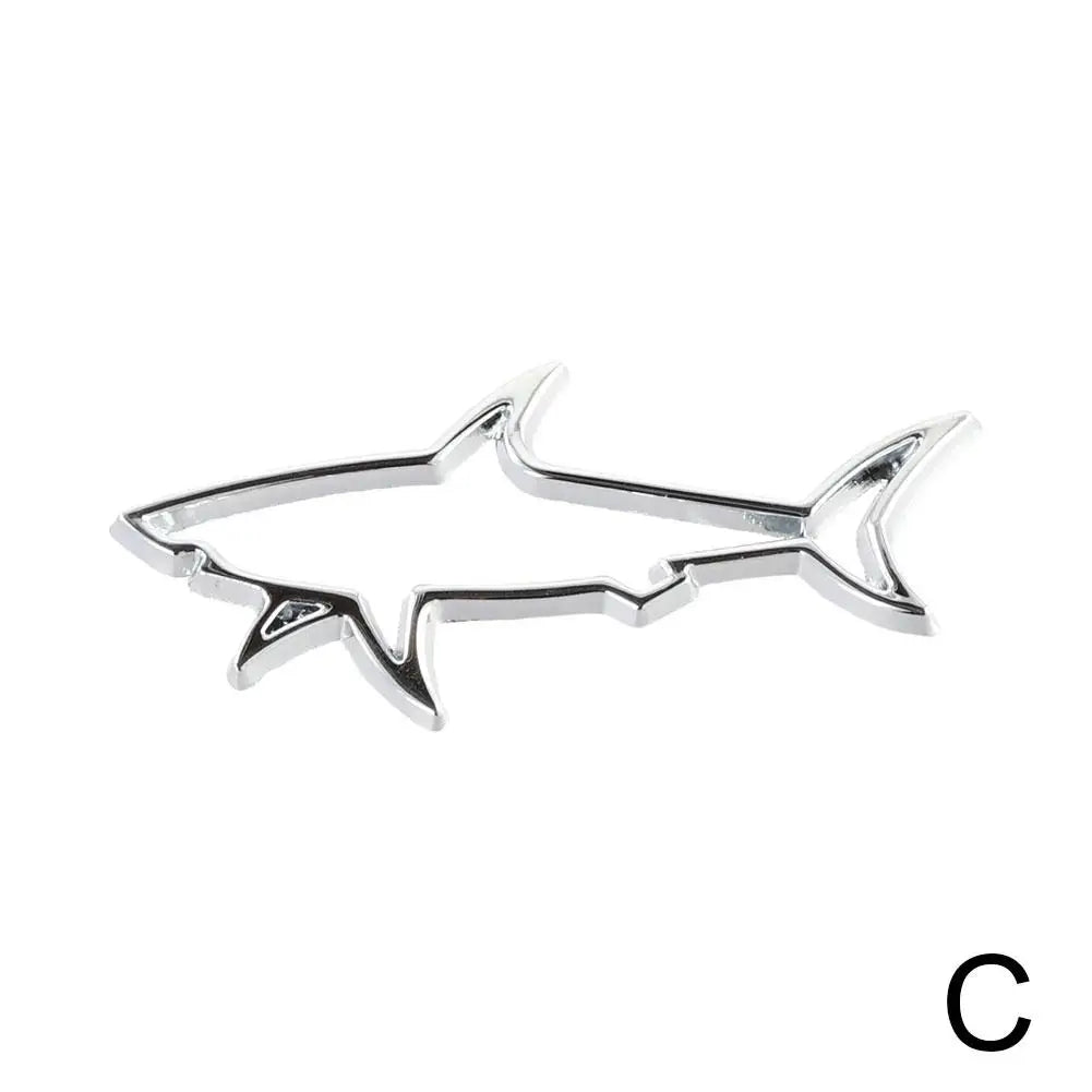 3D Metal Shark Emblem Badge – Premium Car & Bike Styling