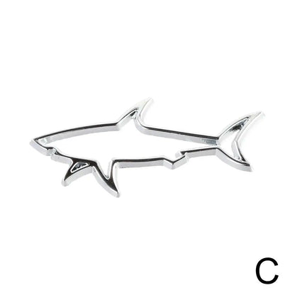 3D Metal Shark Emblem Badge – Premium Car & Bike Styling