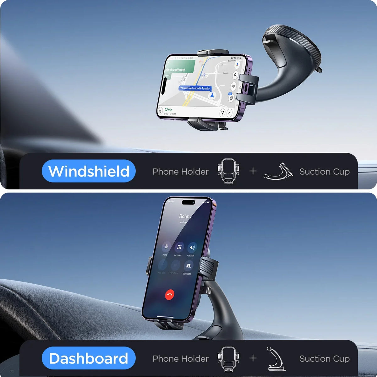 Universal Car Phone Mount – Strong Suction, 360° Pro – Car Accessories | MotorWorld Marketplace