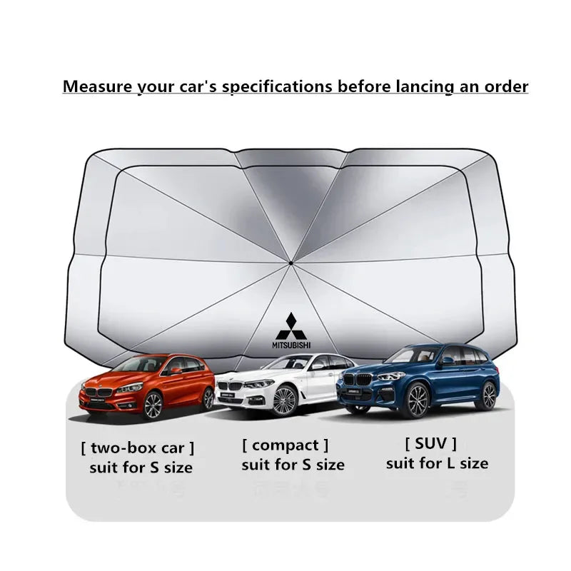 Foldable Sun Shade Umbrella for Mitsubishi Outlander/Pajero