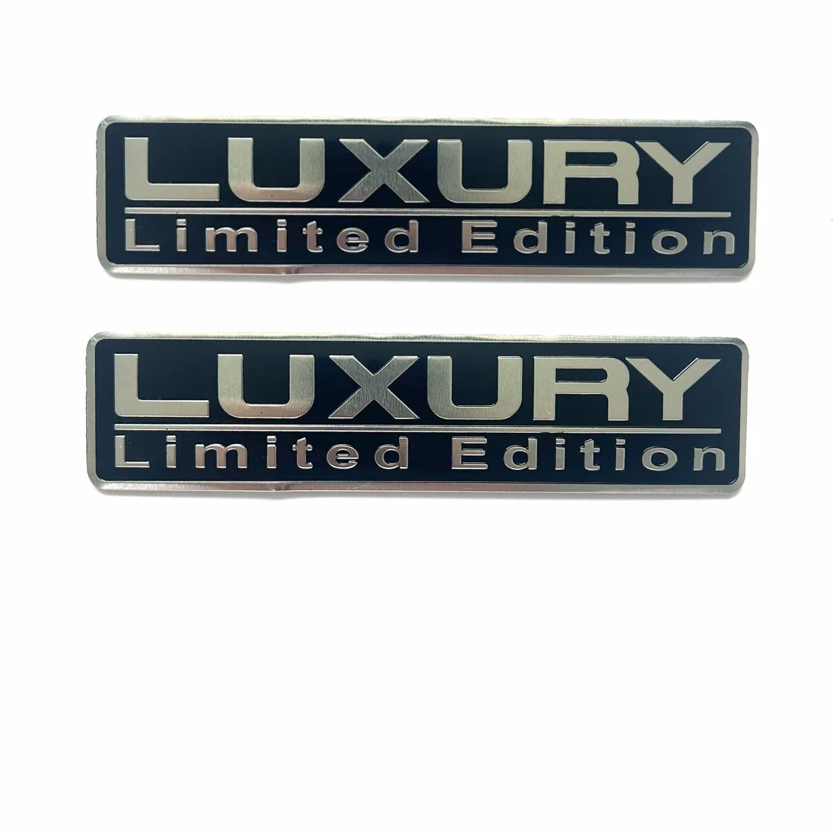Universal 2PCS Luxury Limited Edition Metal Car Trunk Emblem Badge