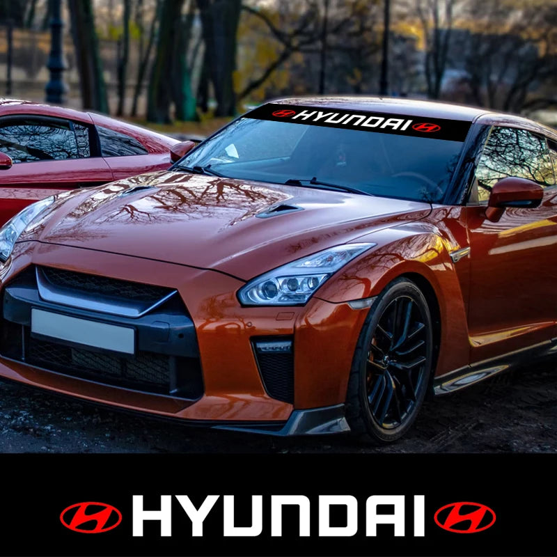 Hyundai Windshield Sunshade Sticker