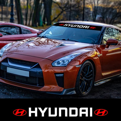 Hyundai Windshield Sunshade Sticker