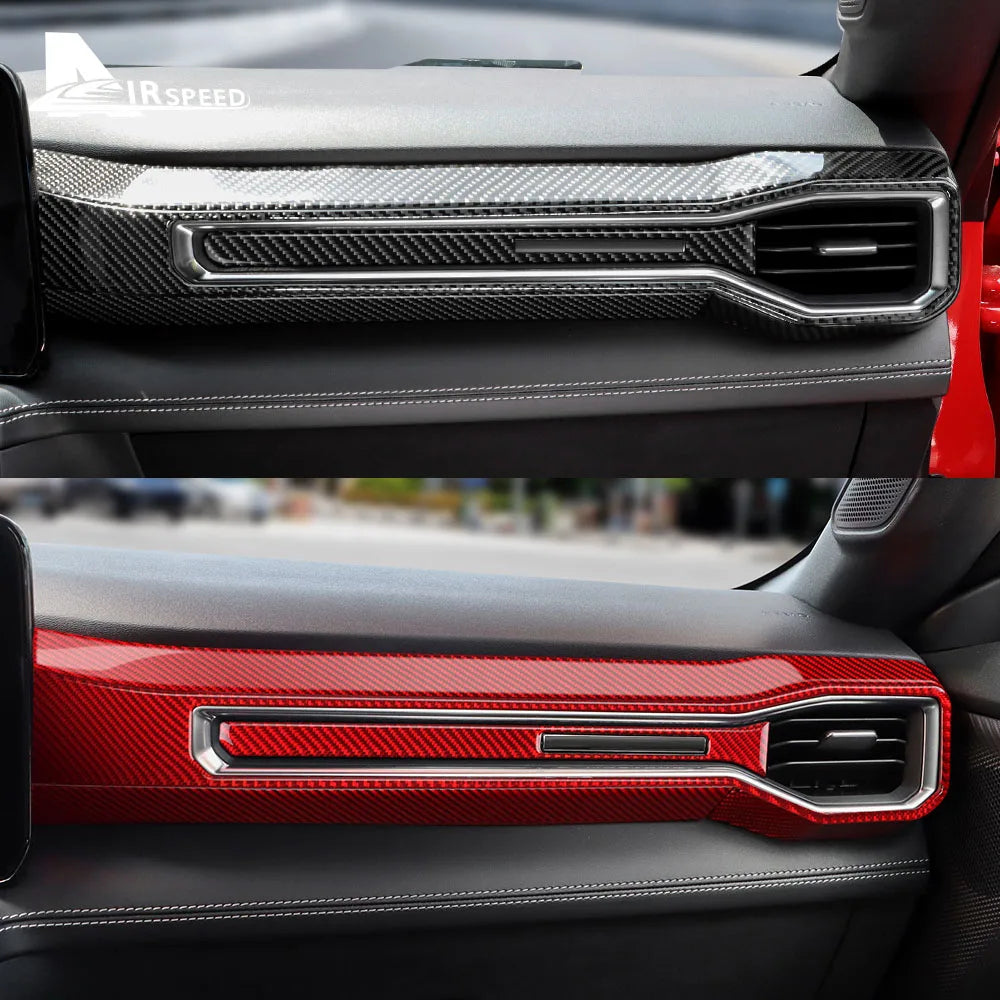 Real Carbon Fiber Console Trim for Mustang GT 2024-2026 – Car Accessories | MotorWorld Marketplace