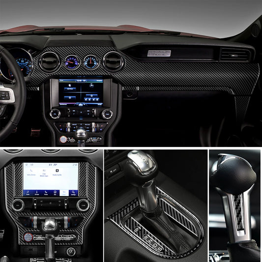 Real Carbon Fiber Interior Trim for Ford Mustang 2015-2023 – Car Accessories | MotorWorld Marketplace