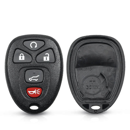 KEYYOU 2pcs Remote Key Shell for Chevy Tahoe GMC Yukon 07-14