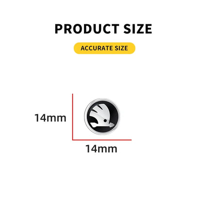 Metal Key Emblem Sticker for Skoda Models
