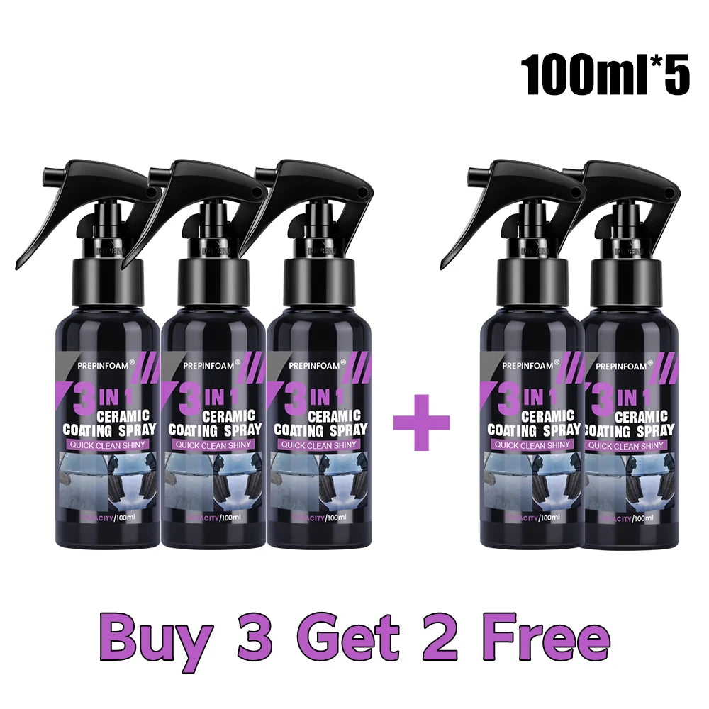 Ultimate Ceramic Nano Coating Spray – Pro Hydrophobic Shine 100MLx5 – Car Accessories | MotorWorld Marketplace