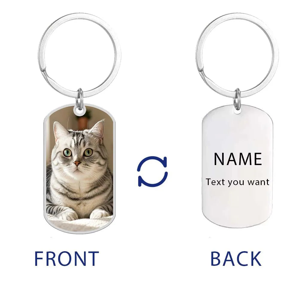 Custom Photo Keychain – Stainless Steel, Ideal Gift for Pros photo - text -4 – Car Accessories | MotorWorld Marketplace