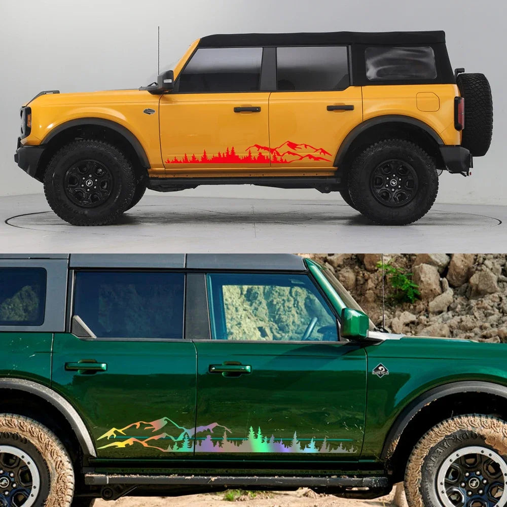 Forest Mountain Vinyl Decal for Ford Bronco TRX4 2021-2023 – Car Accessories | MotorWorld Marketplace