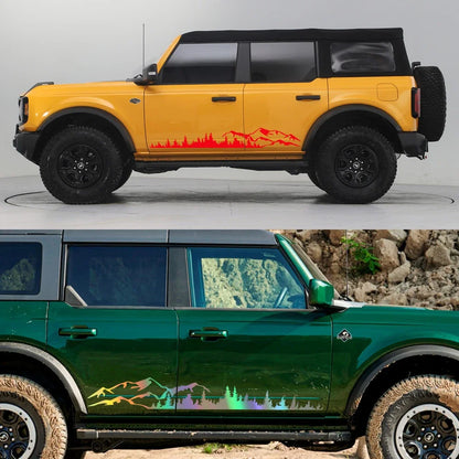 Forest Mountain Vinyl Decal for Ford Bronco TRX4 2021-2023 – Car Accessories | MotorWorld Marketplace