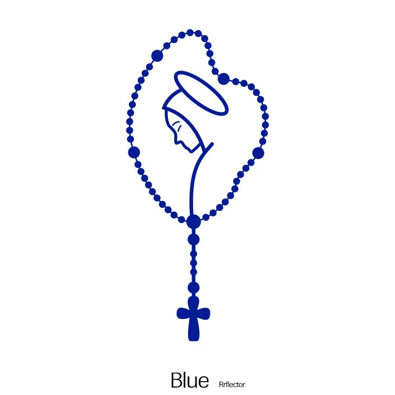 Our Lady Rosary Car Decal – Rear Window Auto Sticker 1pc