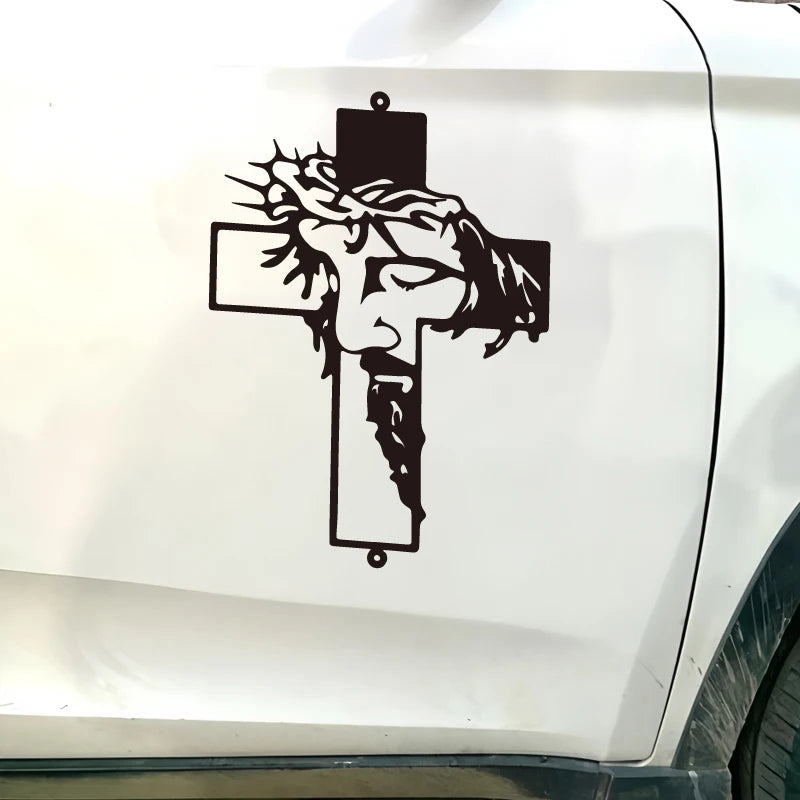 Jesus Cross Prayer Decal – High-Quality Car & Truck Sticker – Car Accessories | MotorWorld Marketplace