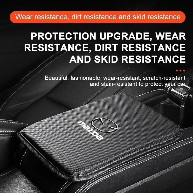 Premium Armrest Console Cover Pad for Mazda 2 3 5 CX-5 CX7