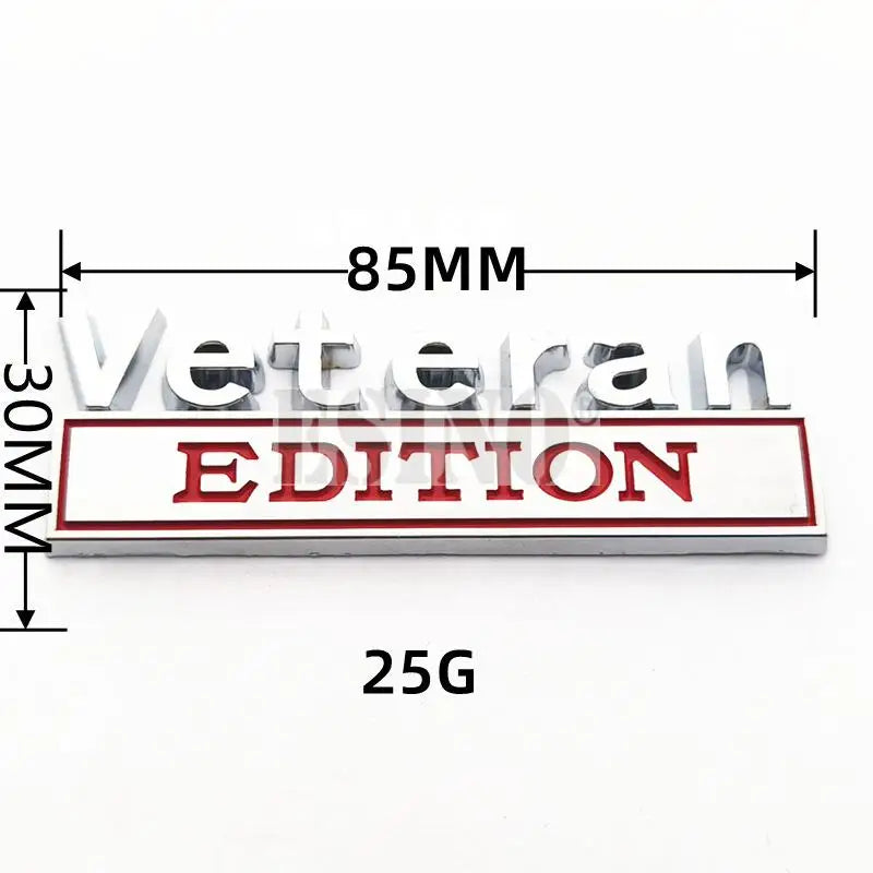Veteran Edition 3D Chrome Zinc Alloy Car Emblem Badge – Car Accessories | MotorWorld Marketplace