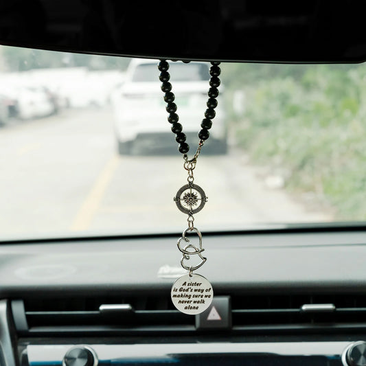Metal Guardian Rear View Mirror Charm – Car Ornament Gift