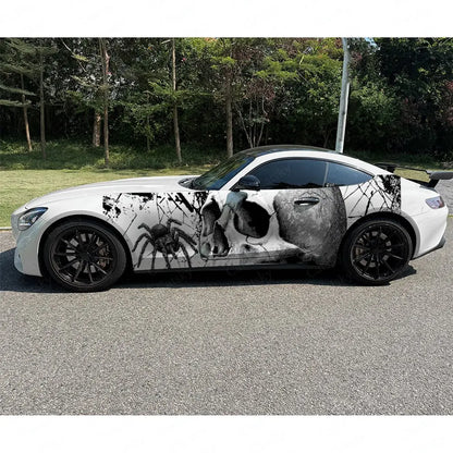 2pcs Skull & Spider Car Side Wraps, PVC, Waterproof, Pro-Grade – Car Accessories | MotorWorld Marketplace