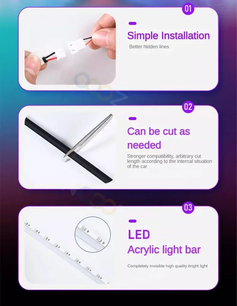 For Bentley Flying Spur 3Y/4N RGB 22in1 Ambient Light Kit