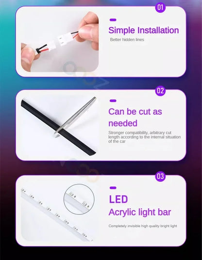 For Bentley Flying Spur 3Y/4N RGB 22in1 Ambient Light Kit