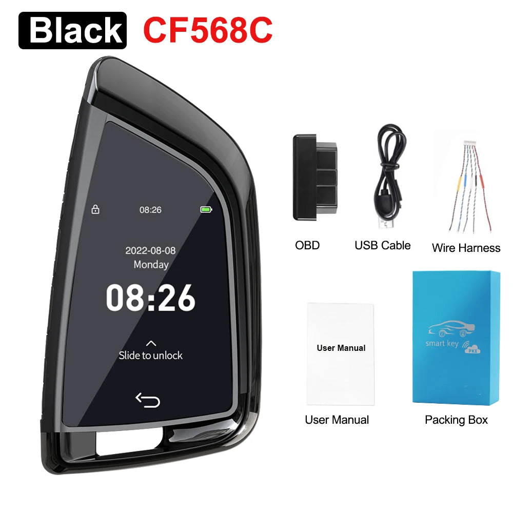 CF568 Universal LCD Smart Key for BMW, Benz, Audi, More CF568 Black – Car Accessories | MotorWorld Marketplace
