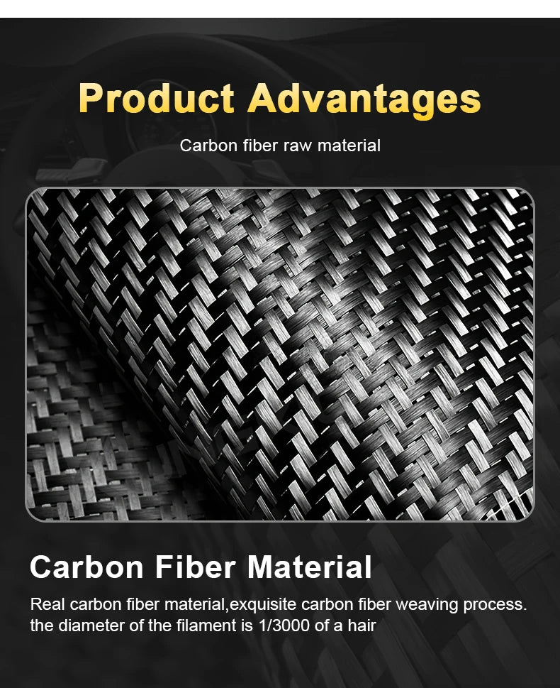 Real Dry Carbon Fiber AC Frame Cover for Abarth 595/695 Fiat