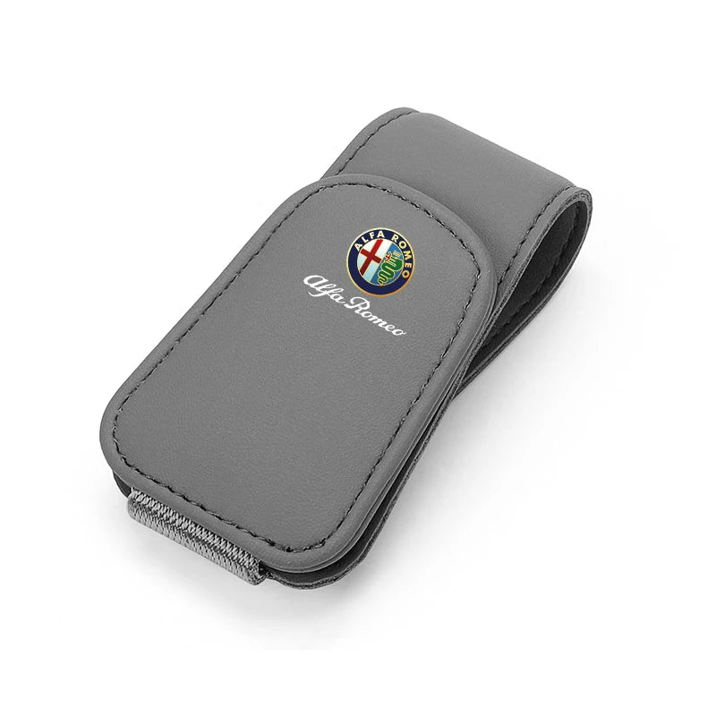 Premium Leather Sun Visor Glasses Clip for Alfa Romeo GT