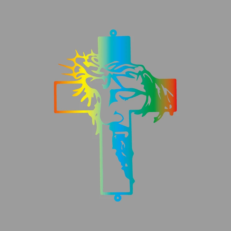Jesus Cross Prayer Decal – High-Quality Car & Truck Sticker multicolor – Car Accessories | MotorWorld Marketplace