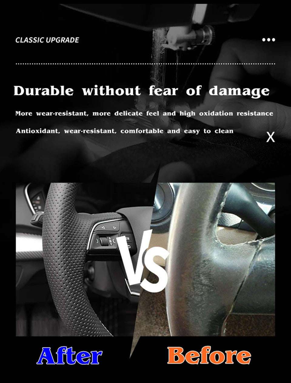 Premium Steering Wheel Cover for Mitsubishi