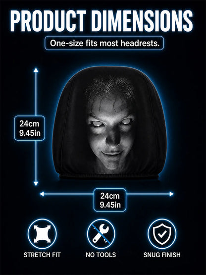 Ghost Face Universal Headrest Covers – Halloween Car Upgrade – Car Accessories | MotorWorld Marketplace