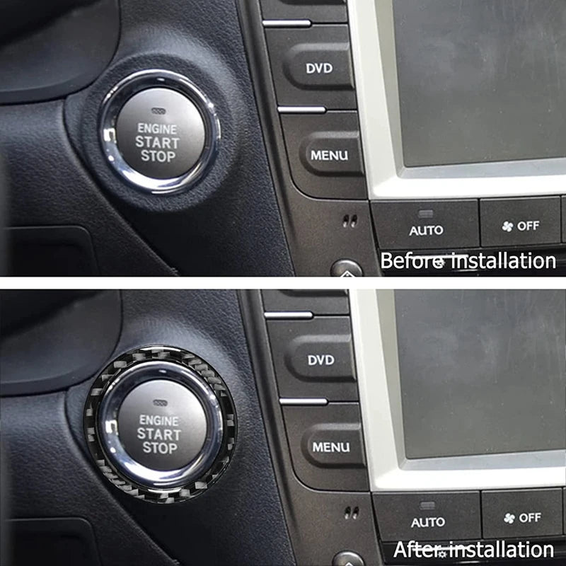 Lexus IS 2006-2012 Carbon Fiber Start Stop Button Cover