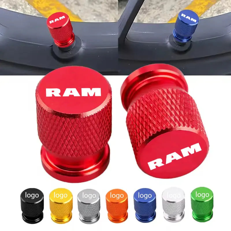 RAM SRT 1500-3500 Valve Stem Caps Set - Waterproof, Pro Quality