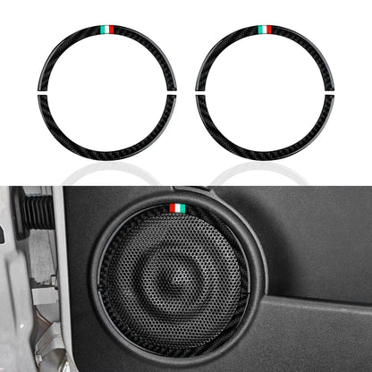 (NOT SOLD TO USA) Fiat 500/595C/695C Carbon Fiber Door Speaker Trim Strips black – Car Accessories | MotorWorld Marketplace