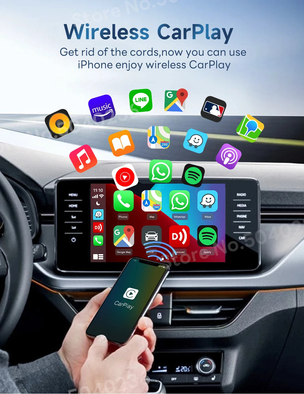 2air CarlinKit 5.0/4 Wireless CarPlay & Android Auto Box