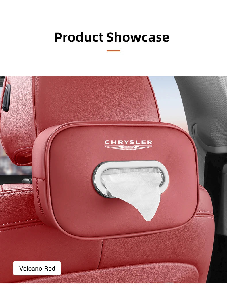 Porte-mouchoirs en cuir de qualité supérieure pour Chrysler 300C/PT/Voyager