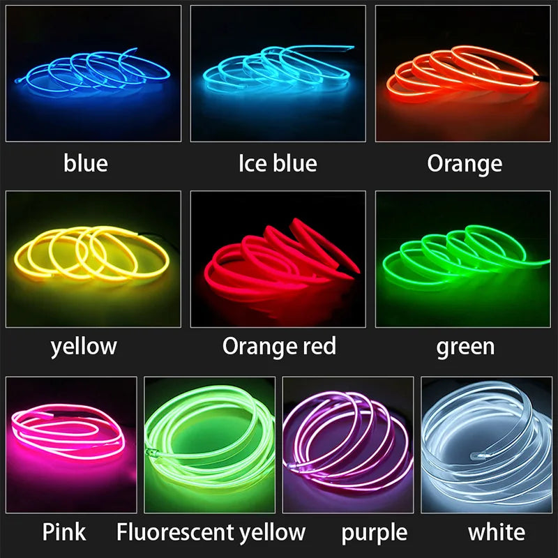 Flexible Car LED Neon Strip Light 1-5M USB/Cigar, Pro Decor – Car Accessories | MotorWorld Marketplace