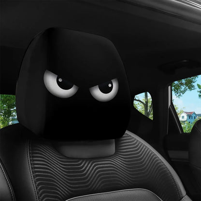 2PCS Cartoon Eyes Headrest Covers – Festive Car Interior Decor – Car Accessories | MotorWorld Marketplace