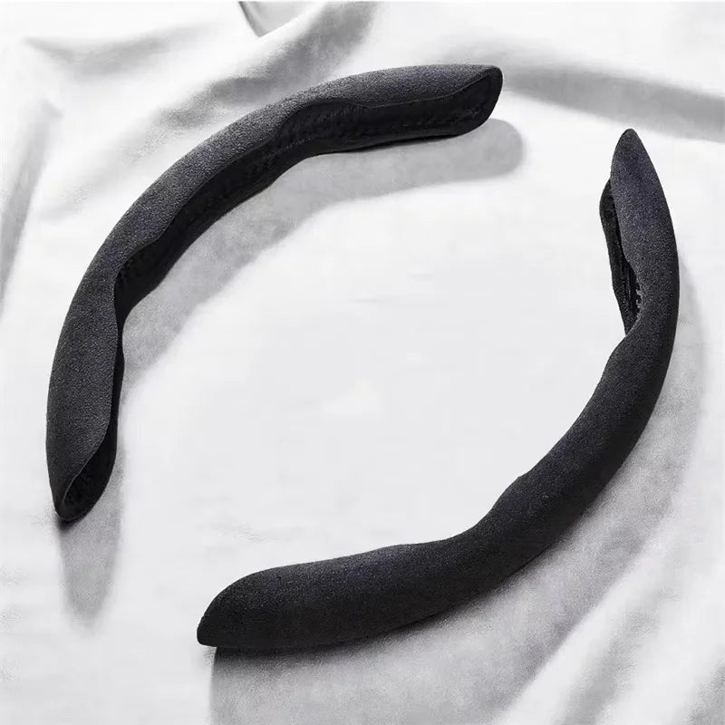 Brown Suede 38CM Universal Steering Wheel Cover Non-Slip Black – Car Accessories | MotorWorld Marketplace