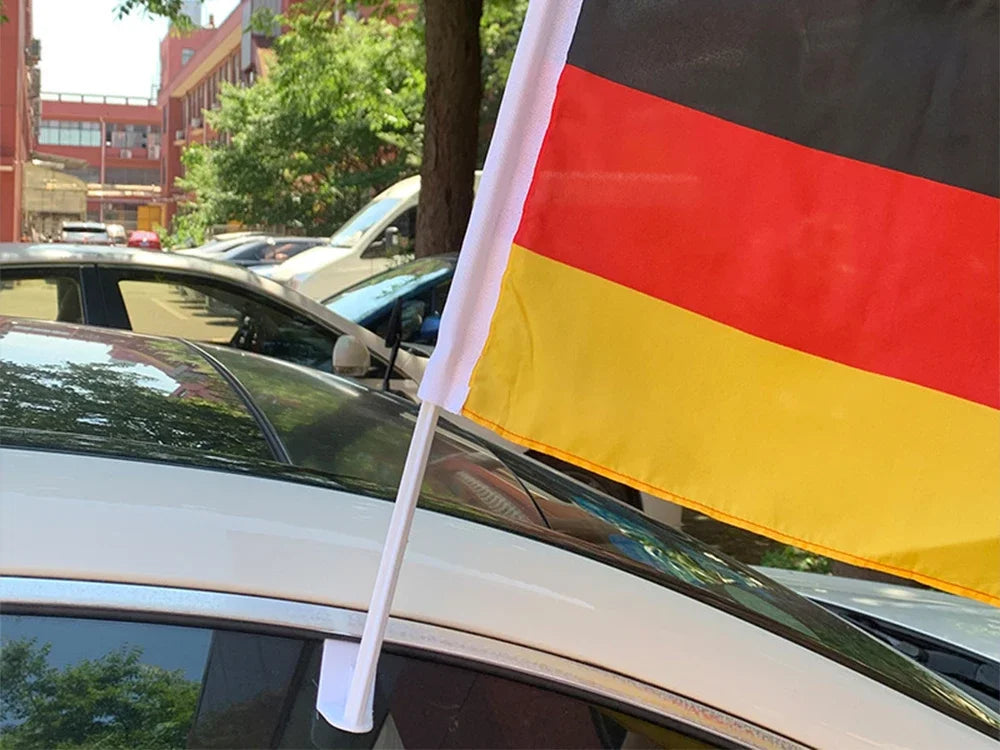 Germany Car Flag 30x45cm with Durable Flagpole