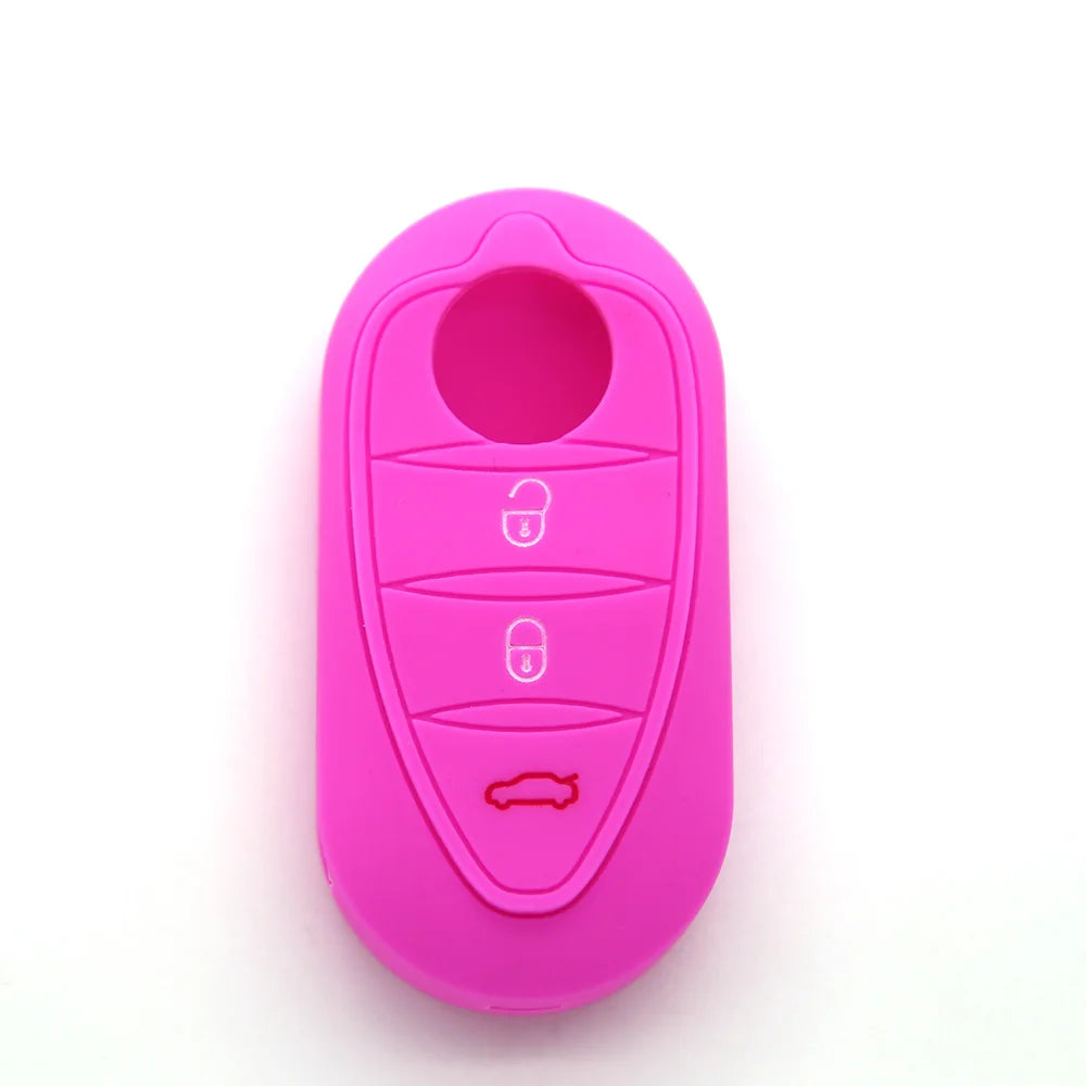Premium Silicone Key Cover for Alfa Romeo Giulietta/Mito/4C Pink – Car Accessories | MotorWorld Marketplace