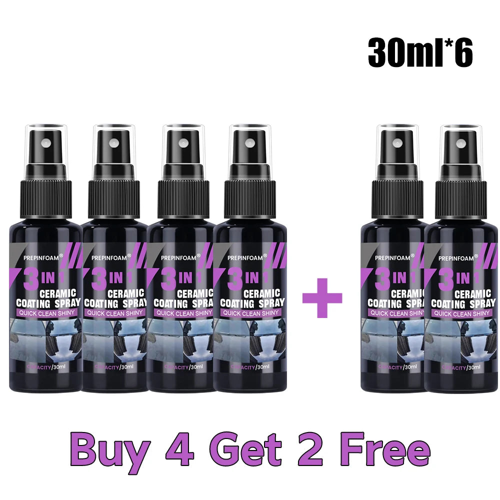 Ultimate Ceramic Nano Coating Spray – Pro Hydrophobic Shine 30MLx6 – Car Accessories | MotorWorld Marketplace