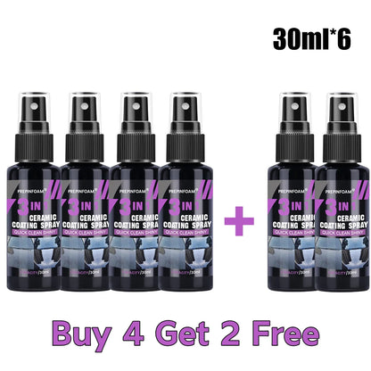 Ultimate Ceramic Nano Coating Spray – Pro Hydrophobic Shine 30MLx6 – Car Accessories | MotorWorld Marketplace