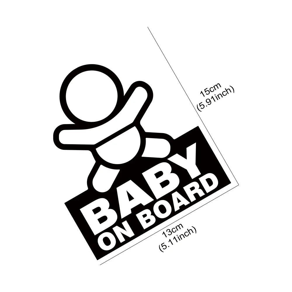 Baby on Board Safety Sticker – Durable Vinyl Car Decal Sign – Car Accessories | MotorWorld Marketplace