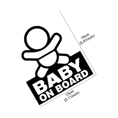 Baby on Board Safety Sticker – Durable Vinyl Car Decal Sign – Car Accessories | MotorWorld Marketplace