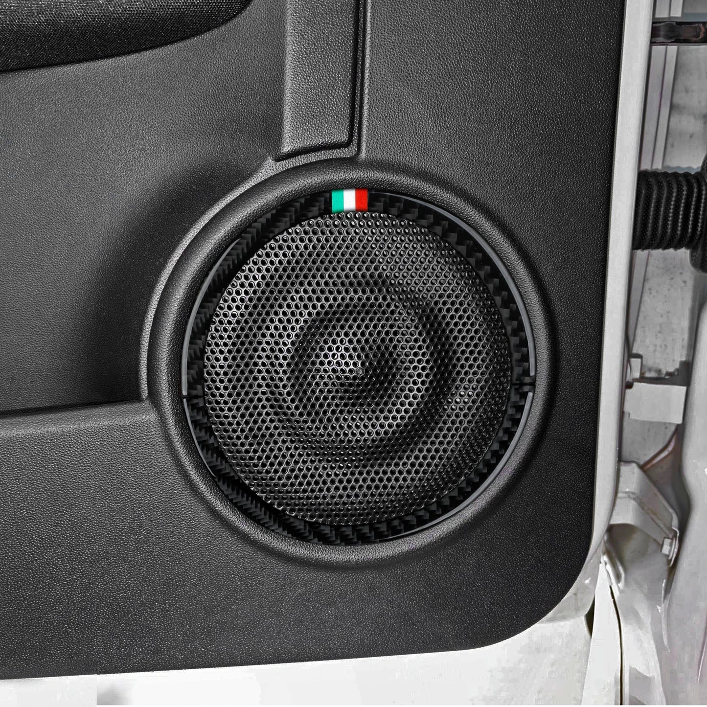(NOT SOLD TO USA) Fiat 500/595C/695C Carbon Fiber Door Speaker Trim Strips – Car Accessories | MotorWorld Marketplace