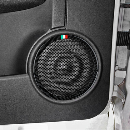 (NOT SOLD TO USA) Fiat 500/595C/695C Carbon Fiber Door Speaker Trim Strips – Car Accessories | MotorWorld Marketplace