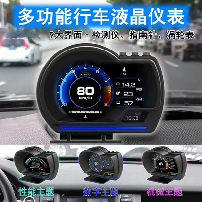 A501 OBD2 HUD Turbo Gauge, RPM, Water/Oil Temp, Alarm – Car Accessories | MotorWorld Marketplace