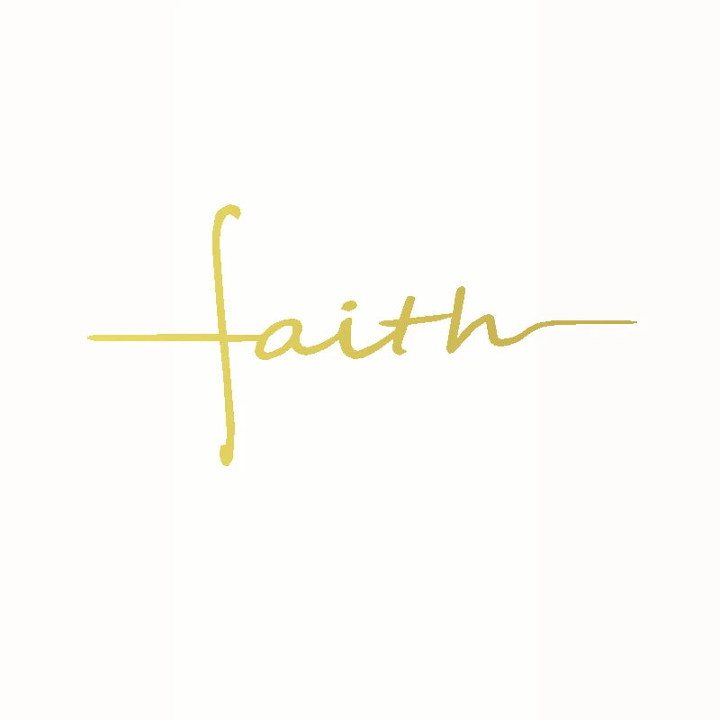Faith Cross Vinyl Decal – Car Window & Laptop Christian Decor
