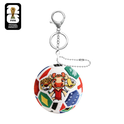 Official Authentic 2026 FIFA World Cup Soccer Ball Plush Keychain, World Cup Soccer Ball Backpack Charm, Rearview Mirror Pendant FWCU67-S – Car Accessories | MotorWorld Marketplace