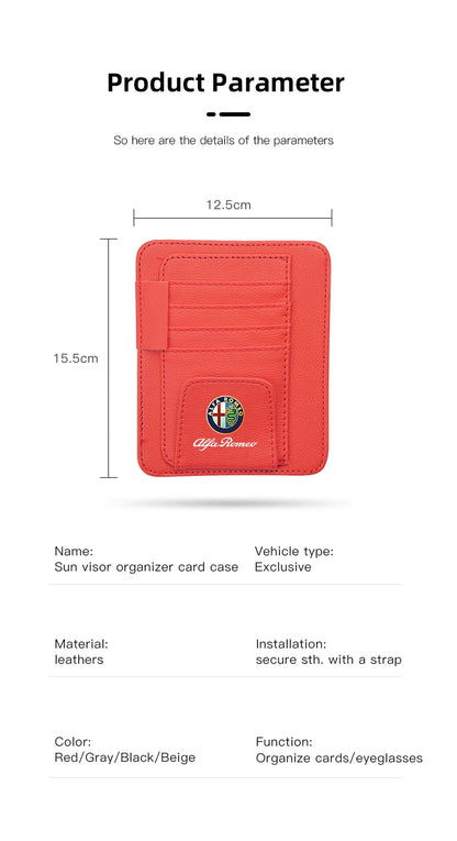Alfa Romeo Sun Visor Organizer Clip—Pro Storage Solution